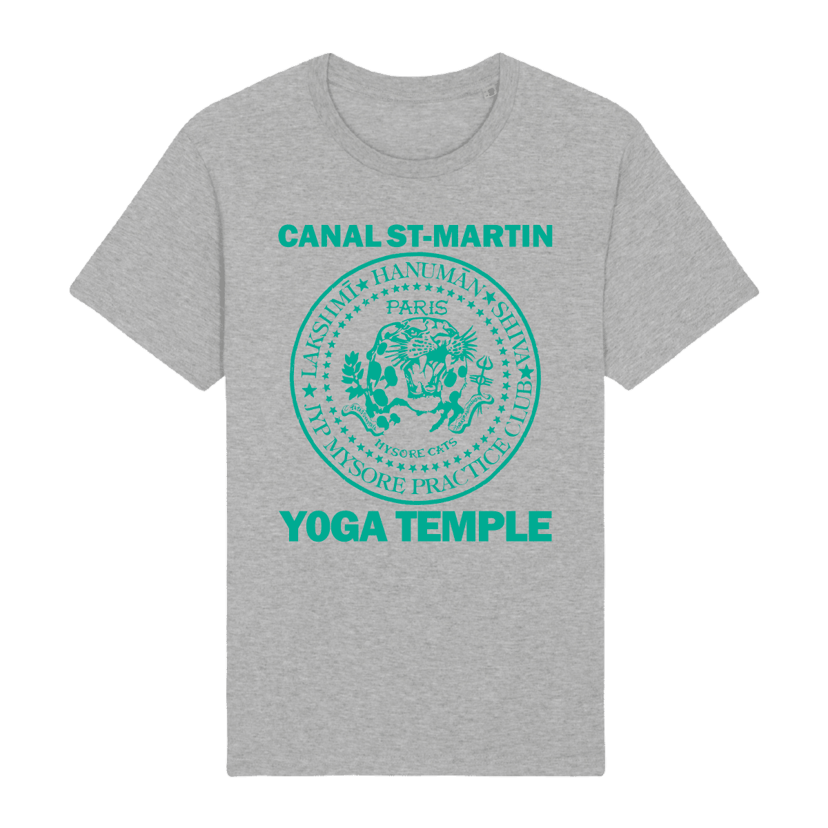 JIVAMUKTI – SHIRT – MYSORE CATS – Heather Grey
