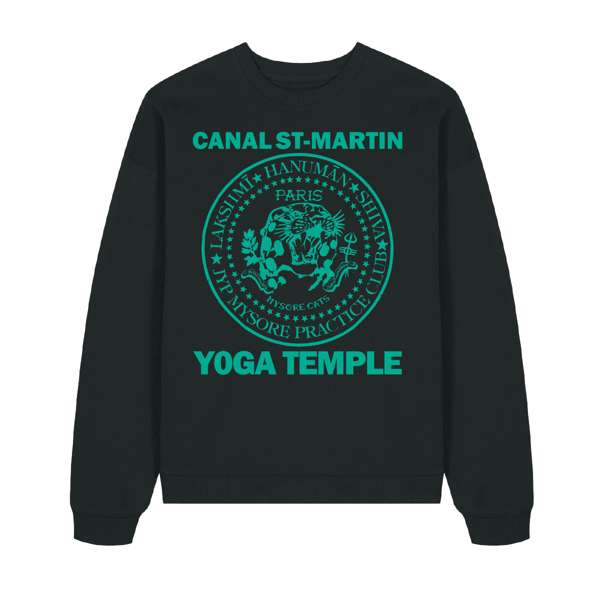 JIVAMUKTI – SWEATSHIRT – MYSORE CATS – Black