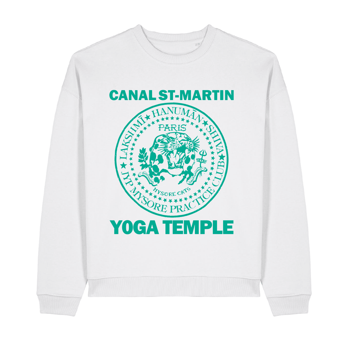 JIVAMUKTI – SWEATSHIRT – MYSORE CATS – White