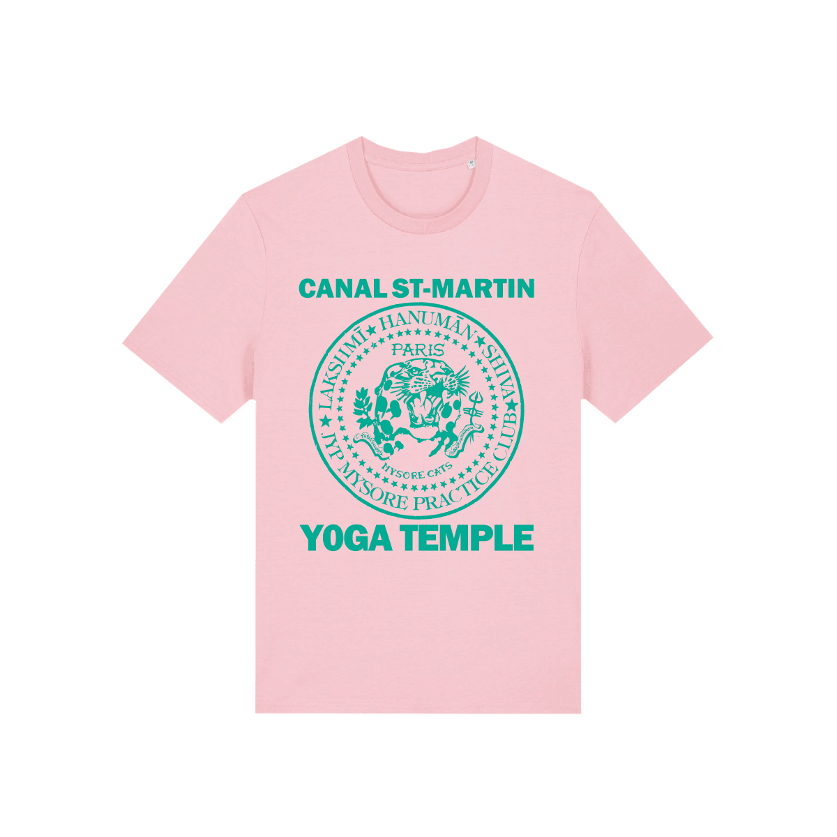 JIVAMUKTI – KIDS SHIRT – MYSORE CATS – PINK