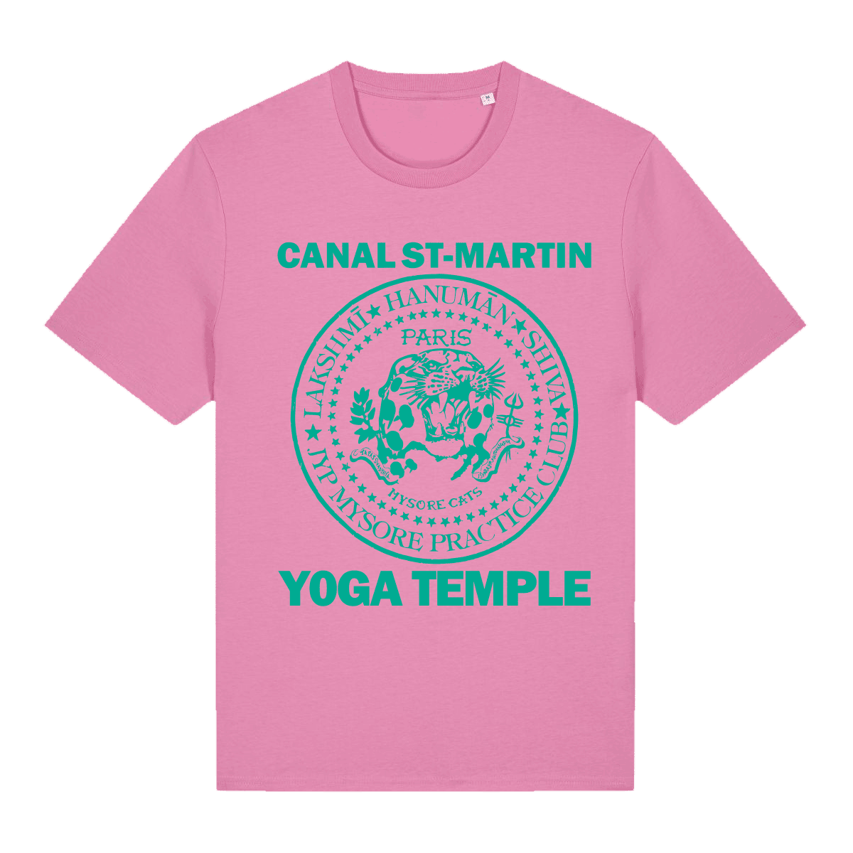 JIVAMUKTI – SHIRT – MYSORE CATS – COTTON PINK
